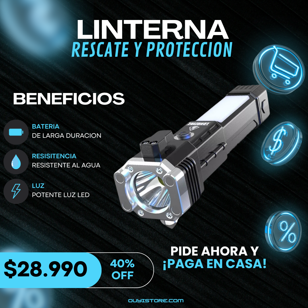 LINTERNA DE RESCATE Y PROTECCION